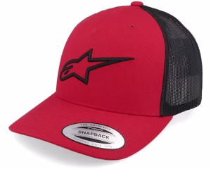 Ageless Hat RedBlack Trucker