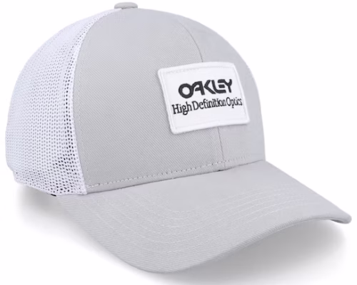 B1b High Definition Optics Patch Stone GrayWhite Trucker