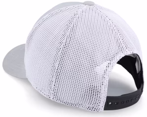 B1b High Definition Optics Patch Stone GrayWhite Trucker