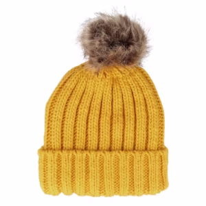B412 Mustard Pom - Beechfield