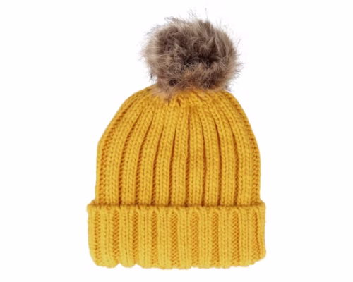 B412 Mustard Pom - Beechfield