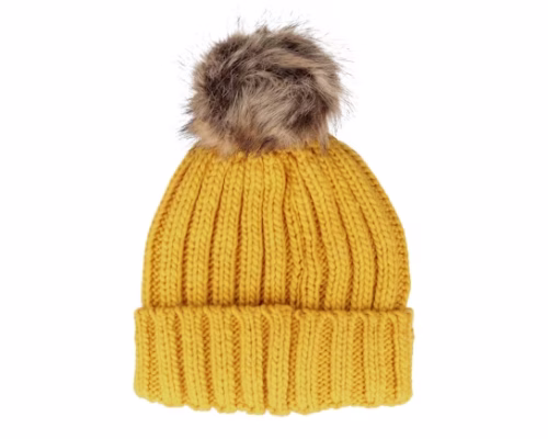 B412 Mustard Pom - Beechfield