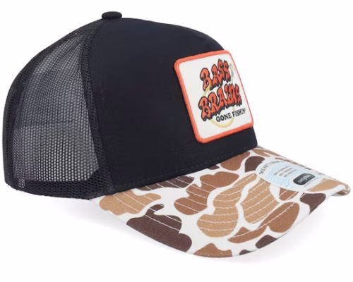 Bass Brains Gf Hat-camoBlack A-Frame Trucker - Brixton