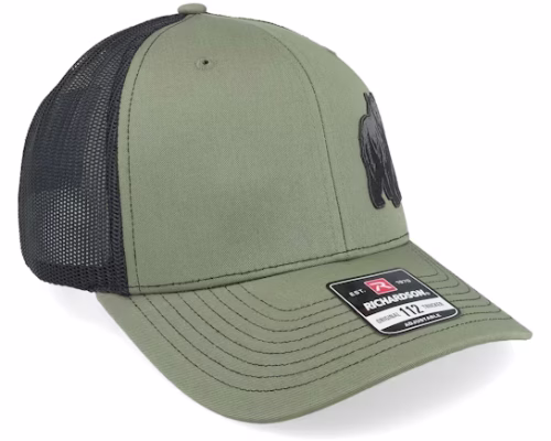 Bear Engraved 112 Split LodenBlack Trucker - Wild Spirit