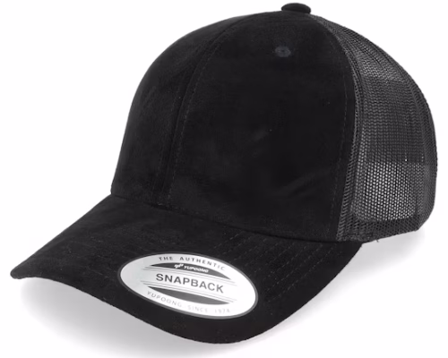 Black Suede Trucker - Yupoong