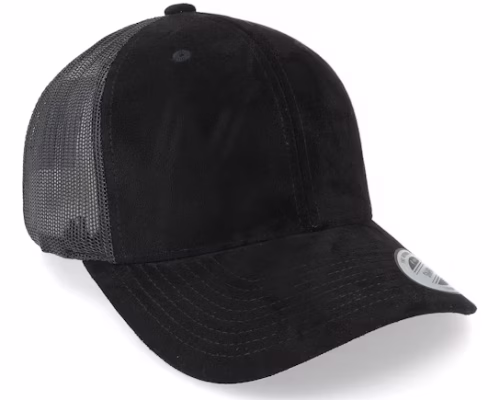 Black Suede Trucker - Yupoong