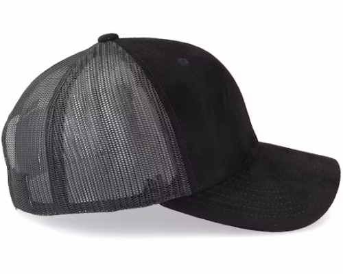 Black Suede Trucker - Yupoong