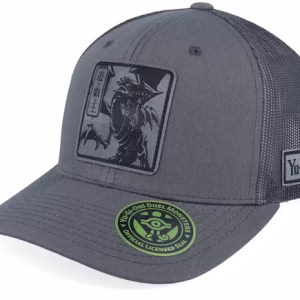 Blue-eyes White Dragon Grey Engraved Grey Trucker - Yu-Gi-Oh