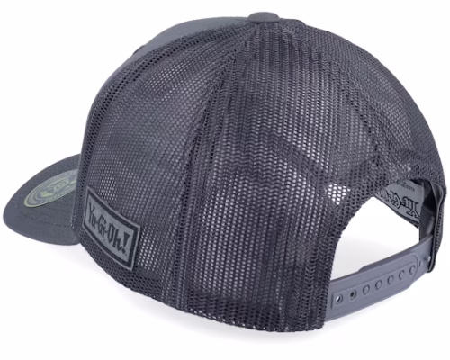 Blue-eyes White Dragon Grey Engraved Grey Trucker - Yu-Gi-Oh