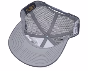 Blue-eyes White Dragon Grey Engraved Grey Trucker - Yu-Gi-Oh