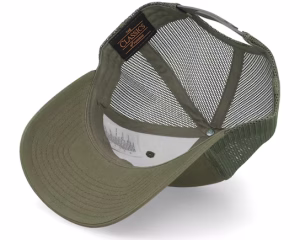 Bone Fish Hex Patch Buck Green Trucker