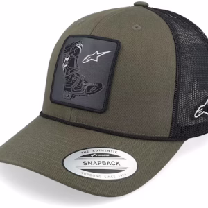 Booted Hat MilitaryBlack Trucker