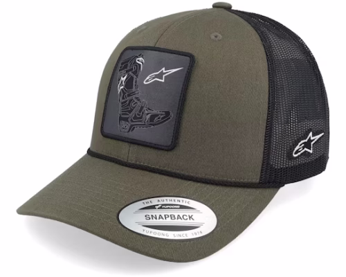 Booted Hat MilitaryBlack Trucker