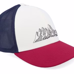 Brand Cap Mountain Cotton WhiteNavyRed Trucker - Jack Wolfskin
