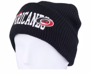 Carolina Hurricanes Billboard Knit Black Cuff - Mitchell & Ness
