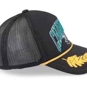 Charlotte Hornets Gold Leaf Vintage Trucker - Mitchell & Ness