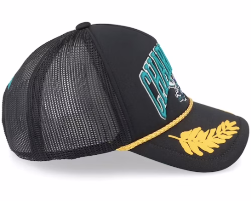 Charlotte Hornets Gold Leaf Vintage Trucker - Mitchell & Ness