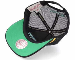 Charlotte Hornets Gold Leaf Vintage Trucker - Mitchell & Ness
