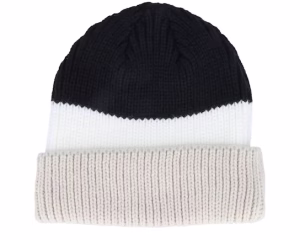 Colorblock Toque BlackWhiteStone Cuff - Bauer