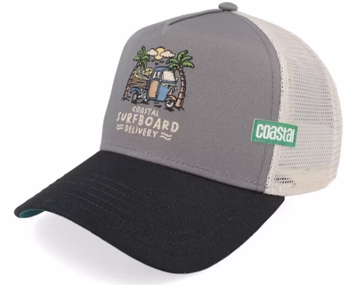 Delivery GreyBlack A-Frame Trucker