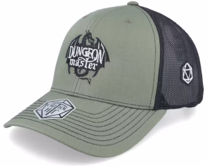 Dungeon Master Dragon Silhouette 112 Loden/Black Trucker - Critiql Hit
