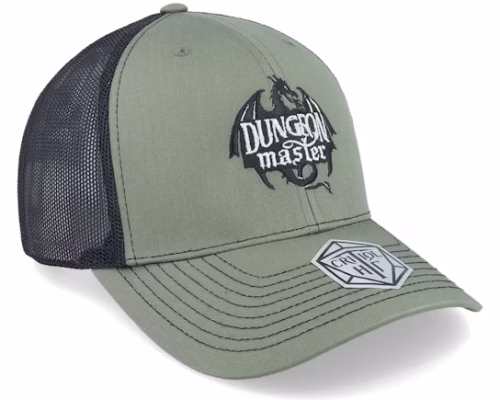 Dungeon Master Dragon Silhouette 112 Loden/Black Trucker - Critiql Hit