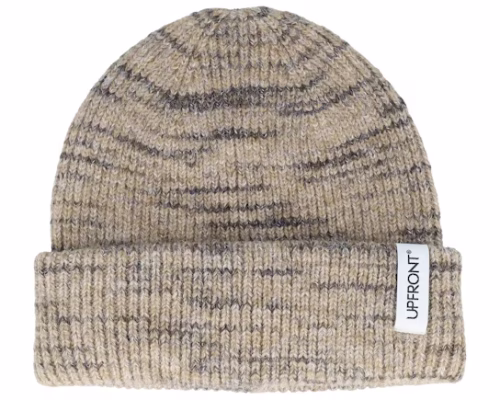 Elm Beanie Light Brown Cuff - Upfront