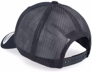 Engraved Alaska Mountain Box Patch Black Trucker - Wild Spirit