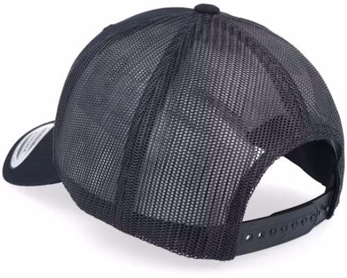 Engraved Alaska Mountain Box Patch Black Trucker - Wild Spirit