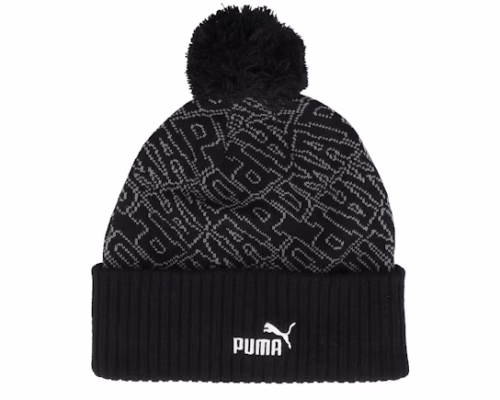 Essential Beanie Black Pom - Puma