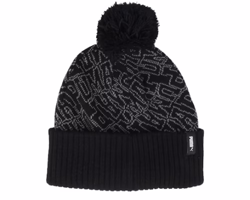 Essential Beanie Black Pom - Puma
