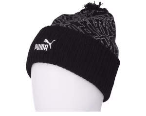 Essential Beanie Black Pom - Puma