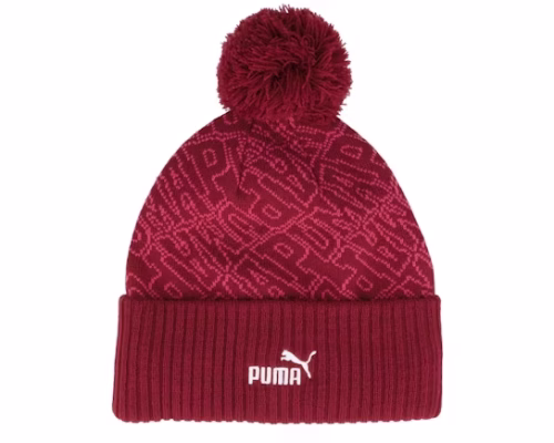 Essential Beanie Intense Red Pom - Puma