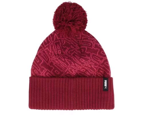 Essential Beanie Intense Red Pom - Puma