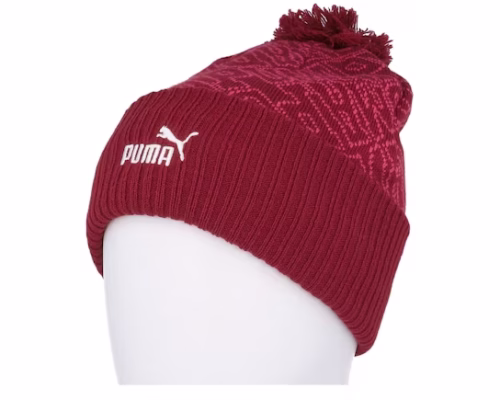 Essential Beanie Intense Red Pom - Puma