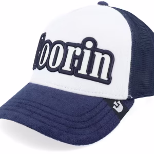 Full Flavor Wordmark French Terry NavyWhite A-Frame Trucker - Goorin Bros