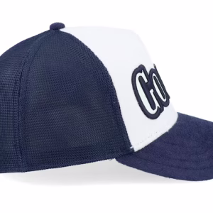 Full Flavor Wordmark French Terry NavyWhite A-Frame Trucker - Goorin Bros
