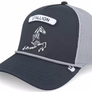 Gb2 Stallion The Rocker Relaxed Black/Grey A-Frame Trucker - Goorin Bros