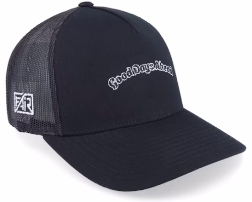 Good Days Ahead Black A-frame Trucker