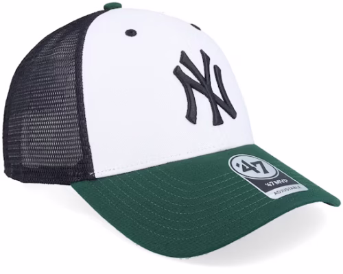 Hatstore Exclusive x New York Yankees Branson Tri Tone MVP WhiteForrestBlack Trucker - 47 Brand