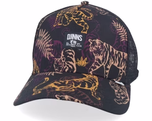 Hft Cap Aloha Tiger Dark A-Frame Trucker - Djinns