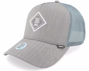 Hft Cap Fine Herringsbone Grey Trucker