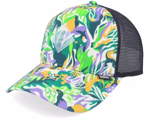Hft Cap Hawaiian Animals Multi A-Frame Trucker - Djinns