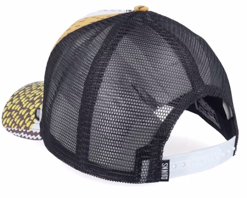 Hft Cap Summerpattern Grey/White/Yellow A-Frame Trucker - Djinns