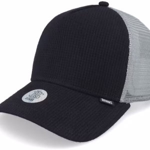 Hft Cap Wafflejersey Black/Grey Trucker - Djinns