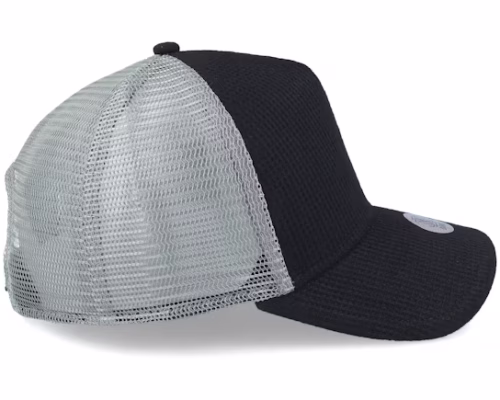 Hft Cap Wafflejersey Black/Grey Trucker - Djinns