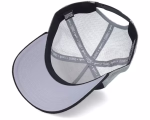 Hft Cap Wafflejersey Black/Grey Trucker - Djinns