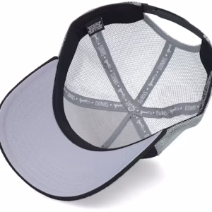 Hft Cap Wafflejersey Black/Grey Trucker - Djinns