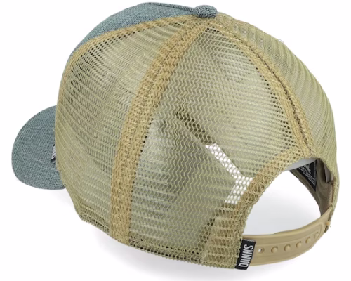Hft Cottoncheck Light Olive Trucker - Djinns