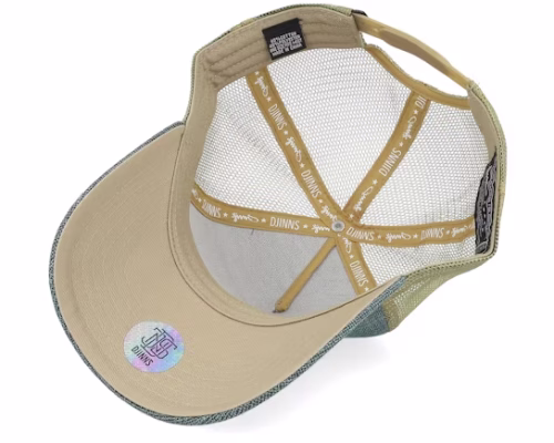 Hft Cottoncheck Light Olive Trucker - Djinns